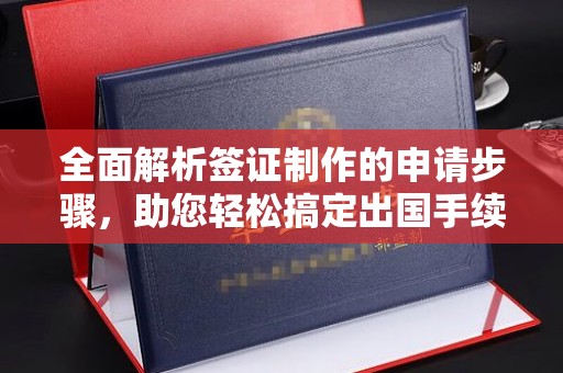 香洲全面解析签证制作的申请步骤，助您轻松搞定出国手续